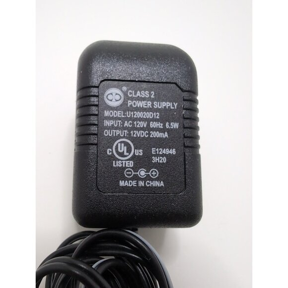 Generic AC Adapter U120020D12 Output 12VDC 200mA Class 2 Power Supply - Picture 2 of 4